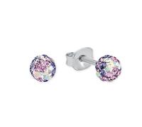 Prinzessin Lillifee Boucles D'Oreilles Enfants Argent Cristaux Mauve 2013162