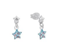 Prinzessin Lillifee Boucles d'oreilles pour enfants en argent sterling 925, avec étoile Preciosa multicolore, livrées dans un coffret cadeau