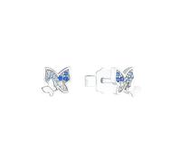 PRINZESSIN LILLIFEE - Boucles d'Oreilles pour Fille en Argent 925 - avec Zircone - Clou d'Oreille en Forme de Papillon