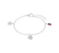 Bracelet de mendicité avec 3 pendentifs différents - argent 925 sterling