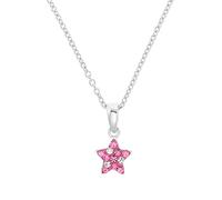 Prinzessin Lillifee Chaîne avec pendentif en argent sterling 925 Filles Enfants Collier, avec Preciosa, 35+3 cm, Argent, Étoile, Livré en boîte cadeau de bijoux, 2036421
