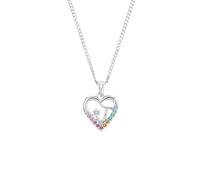 Prinzessin Lillifee Collier avec pendentif en argent 925 Sterling, pour enfants, avec zirconium synthétiques, 35+3 cm, argent, J, Livré en boîte cadeau, 2027883