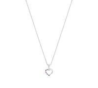 Prinzessin Lillifee Collier avec pendentif en argent 925 Sterling, pour enfants, avec zirconium synthétiques, 35+3 cm, argent, coeur, Livré en boîte cadeau, 2021107