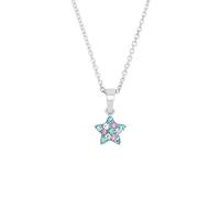 Prinzessin Lillifee Collier avec pendentif en argent sterling 925 Filles Enfants Collier, avec Preciosa, 35+3 cm, Argent, Étoile, Livré en boîte cadeau de bijoux, 2013183