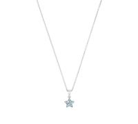 Prinzessin Lillifee Collier avec pendentif en argent sterling 925 Filles Enfants Collier, avec Preciosa, 35+3 cm, Argent, Étoile, Livré en boîte cadeau de bijoux, 2013183