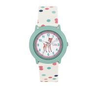 Prinzessin Lillifee Montre-Bracelet à Quartz analogique pour Filles, avec Bracelet en Textile, étanche à 3 Bars, livrée dans Un Coffret Cadeau