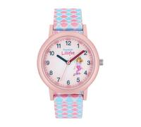 Prinzessin Lillifee Montre-Bracelet à Quartz analogique pour Filles, avec Bracelet en Textile, étanche à 3 Bars, livrée dans Un Coffret Cadeau