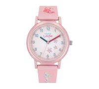 Prinzessin Lillifee Montre-Bracelet à Quartz analogique pour Filles, avec Bracelet en Textile, étanche à 3 Bars, livrée dans Un Coffret Cadeau