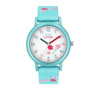 Prinzessin Lillifee Montre-bracelet à quartz analogique pour filles, avec bracelet en textile, étanche à 3 bars, livrée dans un coffret cadeau