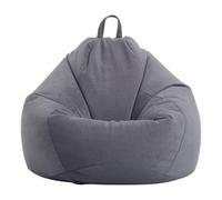 PRIOKNIKO Bean Bag Canapé Paresseux Sac De Haricot Tatami Tapis Simple Chambre Simple Sac De Haricot Canapé Chaise sans Doublure M:80X90Cm Gris Foncé (Pas De Remplissage)