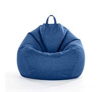 PRIOKNIKO Bean Bag Canapé Paresseux Sac De Haricot Tatami Tapis Simple Salon Meubles Sac De Haricot Salon Canapé Chaise sans Doublure XL:100 * 120Cm Bleu Foncé (Pas De Remplissage)