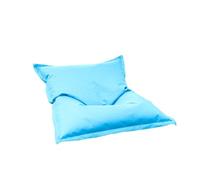 PRIOKNIKO Bean Bag en Plein Air Paresseux Canapé Imperméable Crème Solaire Patio Chaise Longue Simple Plage Portable Tatami Tapis sans Doublure 120X150X30Cm Bleu Clair (Pas De Remplissage)