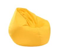 PRIOKNIKO Bean Bag Lazy Canapés Sacs De Fèves en Forme De Goutte Casual Intérieurs Tatami Tapis sans Doublure 75 * 90Cmepp Jaune (sans Remplissage)