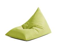 PRIOKNIKO Bean Bag Sac De Haricots Pointu Bateau Triangle Paresseux Sac De Haricot Canapé Tatami Paresseux Sac De Canapé Os Non Doublé 110Cm X 70Cm X 70Cm Vert Herbe (Pas De Remplissage)