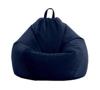 PRIOKNIKO Fauteuils Poire Canapé Paresseux Pouf Sac Tatami Tapis Simple Chambre Simple Pouf Sac Canapé Chaise sans Doublure XL:100X120Cm Bleu (Pas De Remplissage)