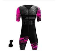 PRIOKNIKO Maillot Cyclisme Pro Combinaison De Triathlon Respirante pour Homme,F,3XL