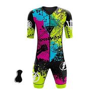 PRIOKNIKO Maillot De Cyclisme Combinaison De Triathlon Respirante pour Homme,B,L