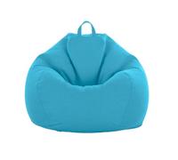 PRIOKNIKO Poufs Bean Bag Couverture en Tissu Tatami Tapis Paresseux Canapé Veste sans Rembourrage 45 * 25Cm Bleu (Pas De Remplissage)
