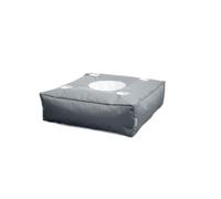 PRIOKNIKO Poufs Canapés Extérieurs Paresseux Transats De Cour Simples Camping Extérieur Jouant Tatami Tapis sans Doublure Carré-Gris (Pas De Remplissage)