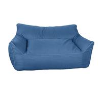 PRIOKNIKO Poufs Lin Paresseux Double Fauteuil Fauteuil Ensemble Double Tissu Maison Salon Canapé sans Doublure 150 * 100 * 80Cm Bleu (Pas De Remplissage)