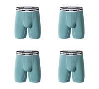PRIOKNIKO sous-Vêtements pour Hommes Le Boxer Élégant des Hommes L-6Xl dans Le Modal-Long Ajustement pour Le Plus Grand Confort Et Le Regard À La Mode!(6XL/Vert)