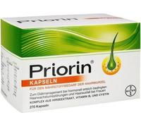 Priorin gélules en cas de troubles de la croissance et de la chute des cheveux d'origine hormonale et héréditaire chez la femme, 270 gélules