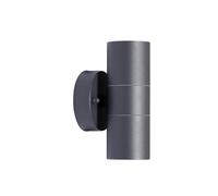PRIOS Applique Exterieur Tulimar à intensité variable (Moderne) en Noir Aluminium (à 2 lampes, GU10) Murale Luminaire Lampe Jardin Eclairage