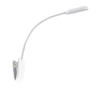 PRIOS LED Lampe à pince Najari avec une connexion USB intensité variable (Moderne) en Blanc e. a. pour Bureau (1 lampe,à), poser lampe liseuse