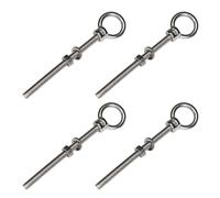 PRIOstahl 642_4 - Lot de 4 boulons à œil - En acier inoxydable V4A - M10 x 100