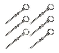 PRIOstahl 642_6 - Lot de 6 boulons à œil - En acier inoxydable V4A - M10 x 100