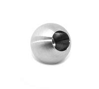 PRIOstahl Boule décorative en acier inoxydable V2A - 1 boule de 20 mm de diamètre avec trou borgne de 14 mm - Pour balustrade, balcon, escalier - Poteau