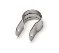 PRIOstahl Collier de serrage à étrier de serrage à coque complète - Collier de serrage en U 25 mm x 1 pièce pour fixation de tuyau, support de tuyau, raccord en acier inoxydable V4A de PRIOstahl