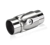 PRIOstahl Connecteur articulé réglable avec articulation à 90° - Raccord de tuyau - 1 pièce de diamètre 33,7 mm - Pour tube rond, main courante, balustrade, tube - En acier inoxydable V2A