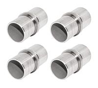 PRIOstahl Connecteur de tube Raccord à souder Connecteur Steckfitting Raccord à souder pour rampe x 4 pièces Ø 33,7mm Tube rond Connexions pour construction de garde-corps Main courante Escalier Tubes