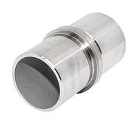 PRIOstahl Connecteur de tuyau Raccord à souder Raccord Steckfitting Douille de raccordement Garde-corps x 1 pièce Ø 33,7mm Tuyau rond Connexions de garde-corps pour main courante d'escalier Tubes en