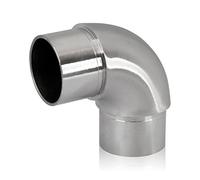 PRIOstahl Coude de Tuyau - Raccord Rond pour Tubes et Main Courante - Diamètre 33,7 mm - En Acier Inoxydable V2A