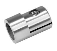 PRIOstahl Lot de 10 supports de serrage en tôle perforée - Raccord : support plat pour plaques - Support pour tubes en acier inoxydable - Tôle - Rampe d'escalier - Balustrade de balcon en acier