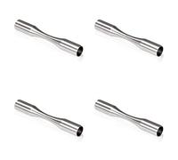 PRIOstahl Lot de 4 connecteurs flexibles pour barres transversales - Diamètre : 10 mm - Pour barre transversale - Tube - Rampe d'escalier - Balustrade - Balustrade - Balustrade - En acier inoxydable