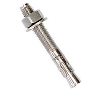 PRIOstahl® Lot de 5 boulons d'ancrage, en acier inoxydable V2A, pour charges lourdes, M12 x 90 mm