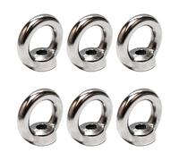 PRIOstahl® Lot de 6 écrous de bague en acier inoxydable V4A - M6