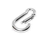 priostahl® Mousqueton en acier inoxydable Lot de 5 Mousqueton V4 A standard 7 x 70 mm Acier Inoxydable