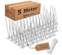 PRIOstahl Pigeons anti-pigeons 5 m - 4 rangées en acier inoxydable V2A