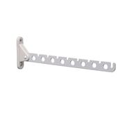 PRIOstahl Porte-manteau pliable - 310 mm - Blanc - Crochet porte-manteau mural - Charge maximale : 5 kg - Porte-manteau - Porte-manteau - En acier et plastique - Peu encombrant