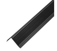 PRIOstahl Profilé d'angle autocollant pour nez de marche - 1 pièce - Couleur : noir - Modèle : 20 x 30 x 2 mm - Longueur : 900 mm - Protection de nez de marche nervurée en aluminium