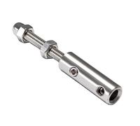 PRIOstahl Terminal pour câble en acier Vis terminale Terminal de tension Terminal de câble avec tige filetée - 1 pièce pour câble en acier de 4 mm à 6 mm pour la fixation et la tension des câbles en