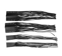 Prippe Universelle Hand Tassel Fringe Wrap Cover Motorcycle Brake Cutch Lever Streamer 7 / 8in 1in Fit pour Victory Indian (Noir)
