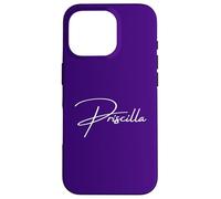 Priscilla Belle Conception de Police Manuscrite féminine Coque pour iPhone 16 Pro