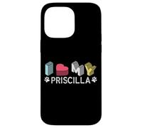 Priscilla Prénom personnalisé pour Chien Priscilla Coque pour iPhone 14 Pro Max