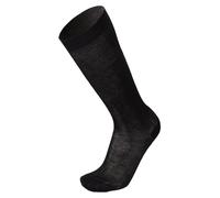 Prisco Chaussettes Homme Longues en Fil d'Écosse, Maille Lisse, Chaussettes Hautes Homme 100% Coton, Couleur Unie, Lot de 6 Paires, Trois Tailles (Nero,44-45)