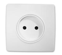 Zenitech Prise 2P 16A borne-Auto vis + Griffes - Blanc - Diwone